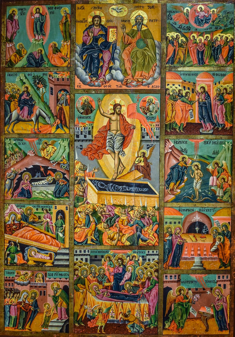 icon of the 12 great feasts icon religion christianity orthodox byzantine museum